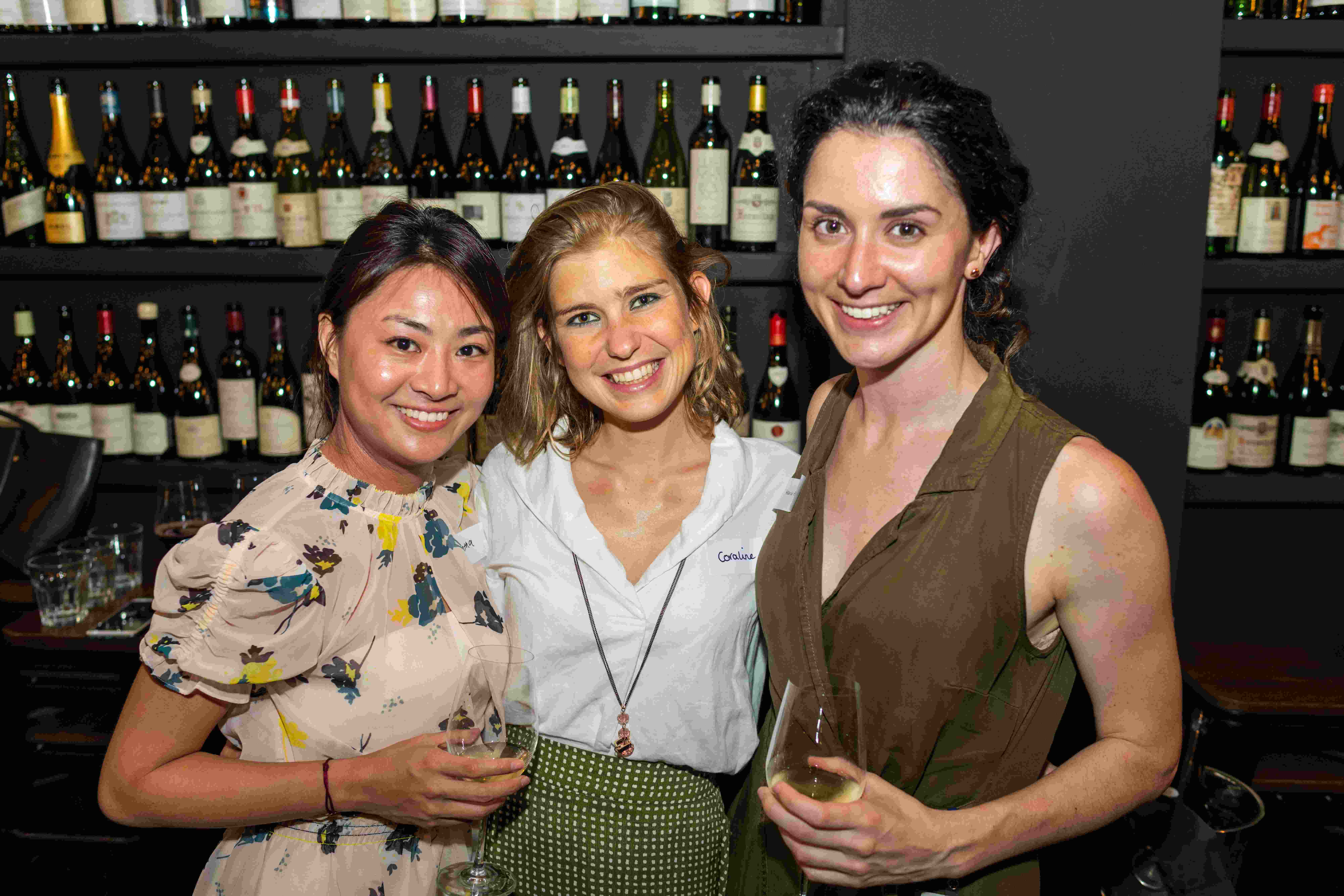 3 women in wine bar