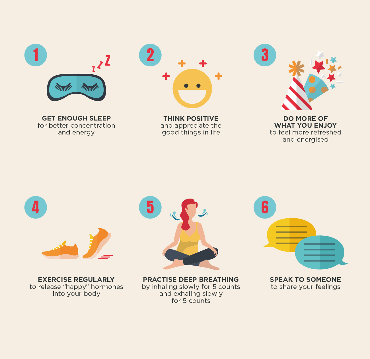 staying mentally healthy infographic